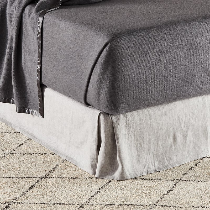 Bamboo Grey Wool Blanket 