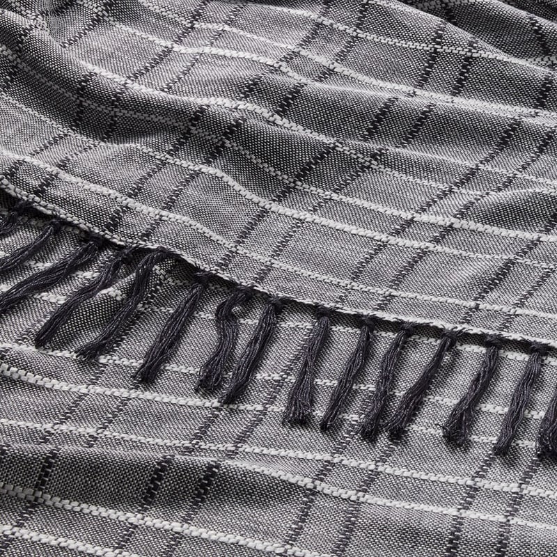 Sagano Navy Bamboo Throw