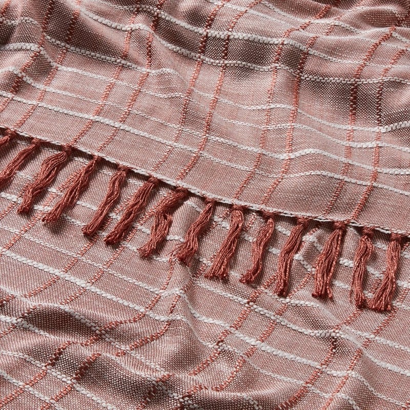 Sagano Rose Pink Bamboo Throw