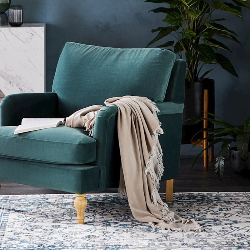 Elwood Stone Velvet Throw