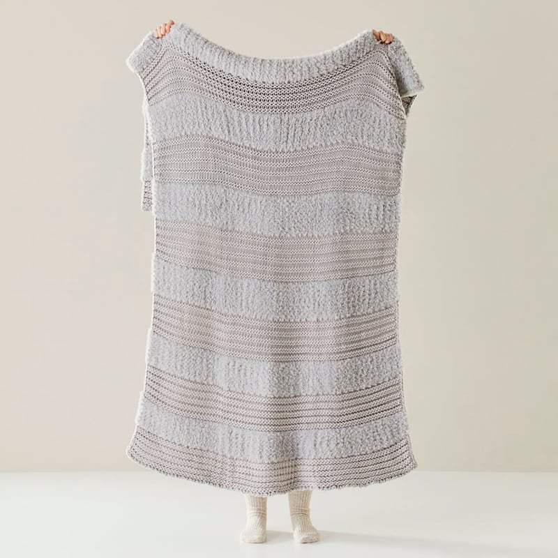 OLD Kirby Grey Stripe Throw