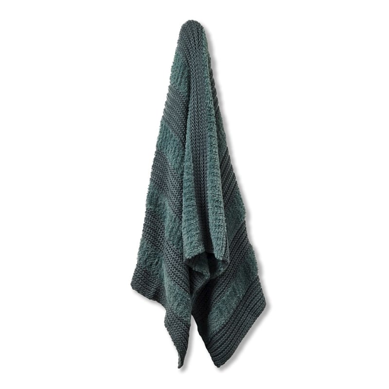 Kirby Winter Green Stripe Throw