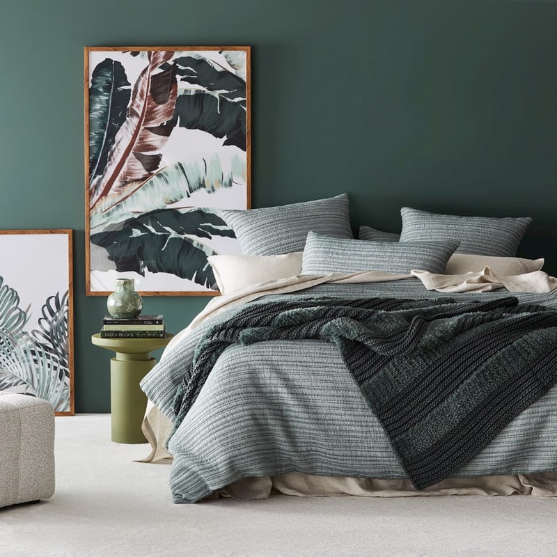 Kirby Winter Green Stripe Throw