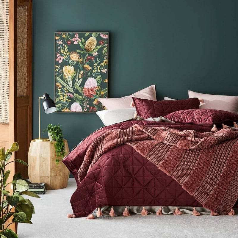 Kirby Rosewood Stripe Throw