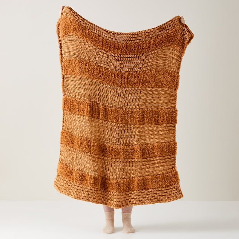 Kirby Tobacco Stripe Throw