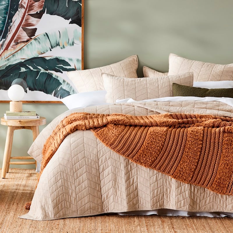 Kirby Tobacco Stripe Throw