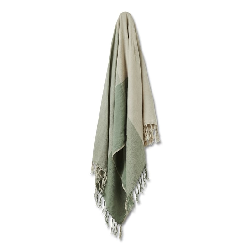 Malmo Forest Check Linen Throw