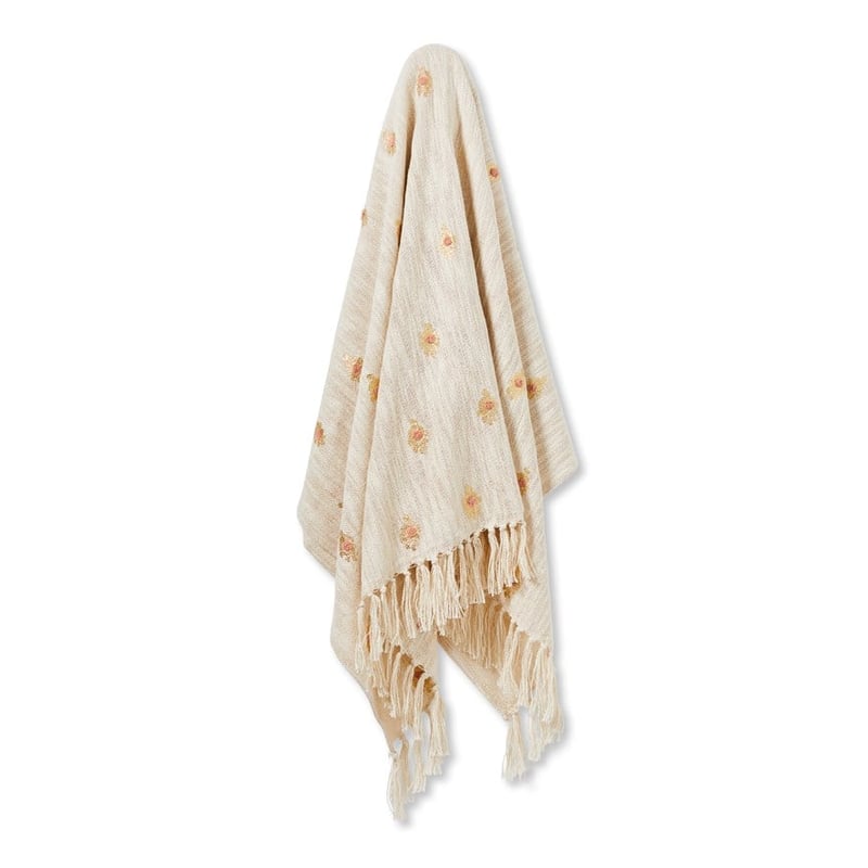 Tavi Natural & Gold Throw