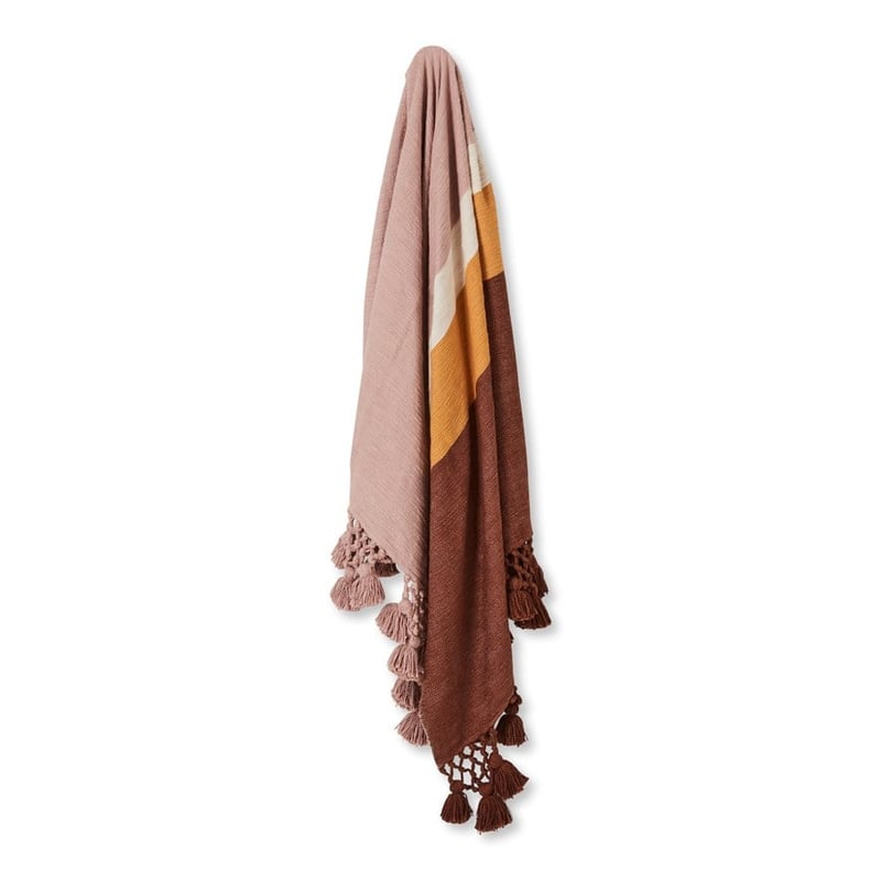 Nora Pink & Chocolate Throw