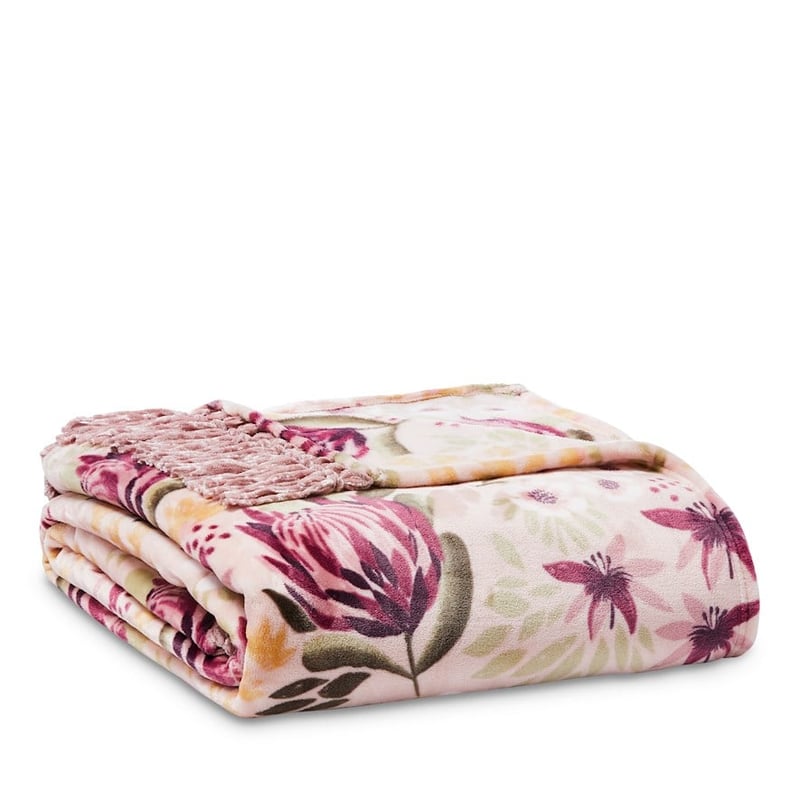 Supersoft Pink Protea Blanket 