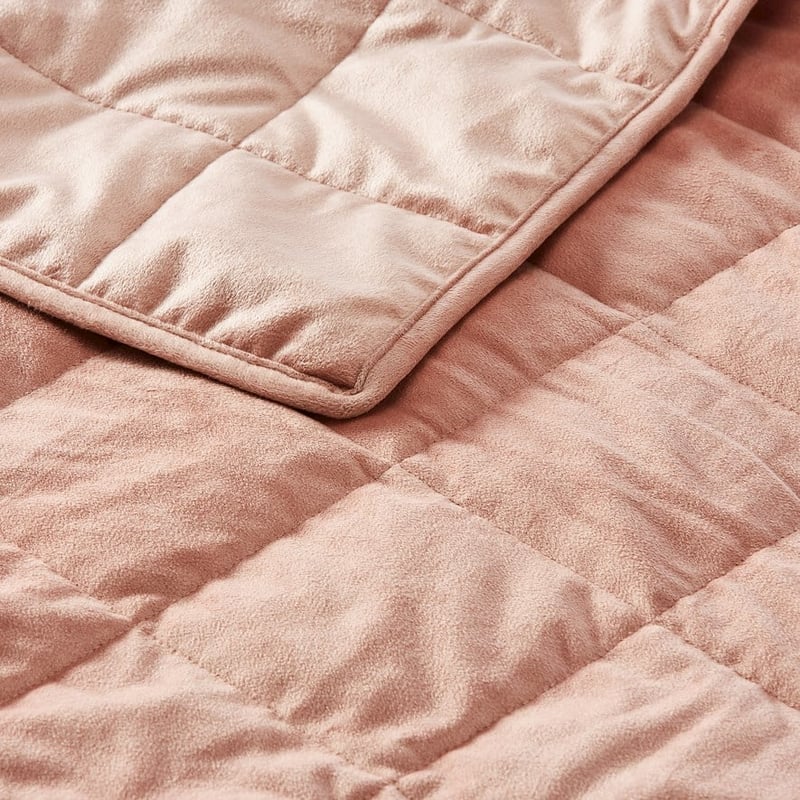 Weighted Dusty Pink Lap Throw - 2kg