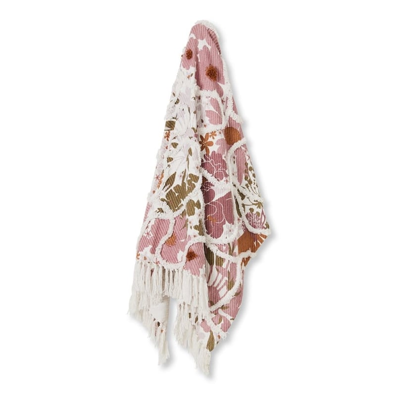 Soulful Hues Pink Tufted Throw