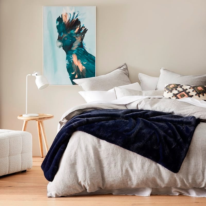 Astoria Midnight Fur Throw