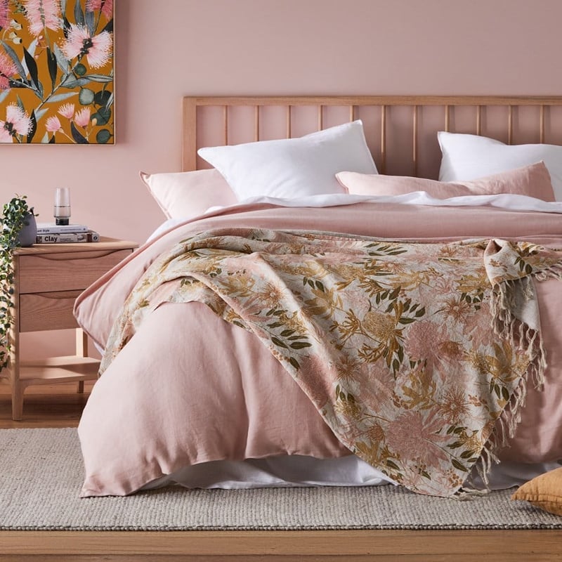 Winter Native Flora Natural Throw