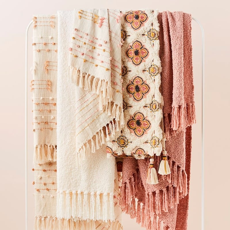 Otway Boucle Pink Throw