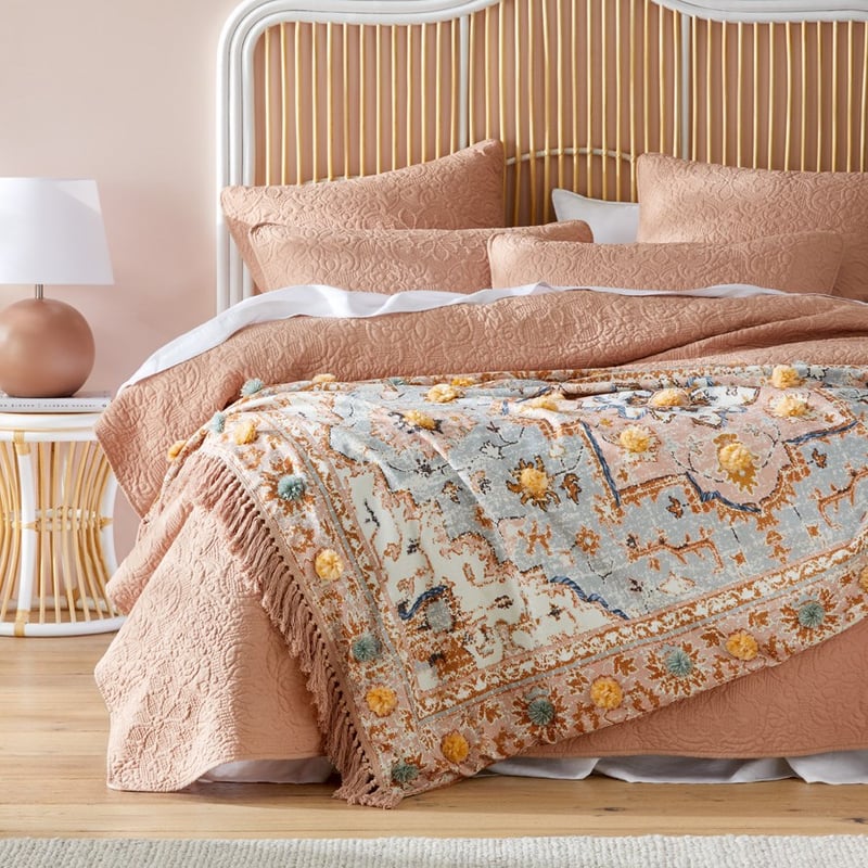Joplin Pink & Blue Throw