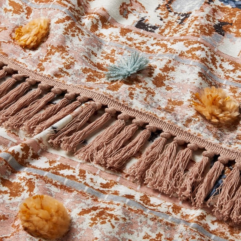 Joplin Pink & Blue Throw