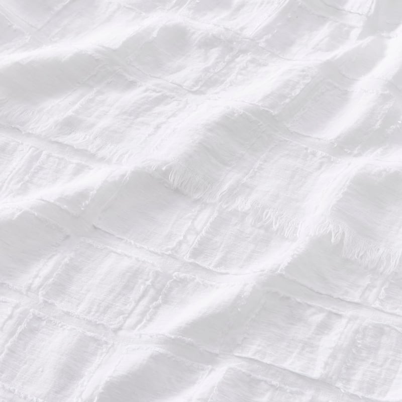 OFFLINE Pasquale White Linen Throw