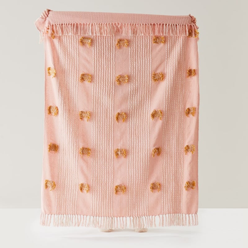 Lena Pink & Mustard Throw 