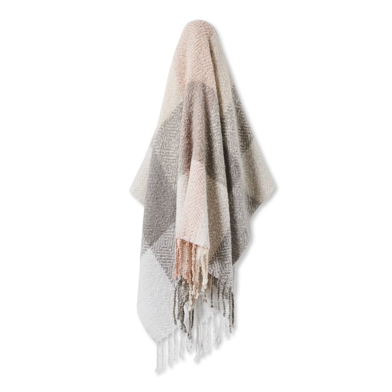 Cambridge Pink & Grey Throw
