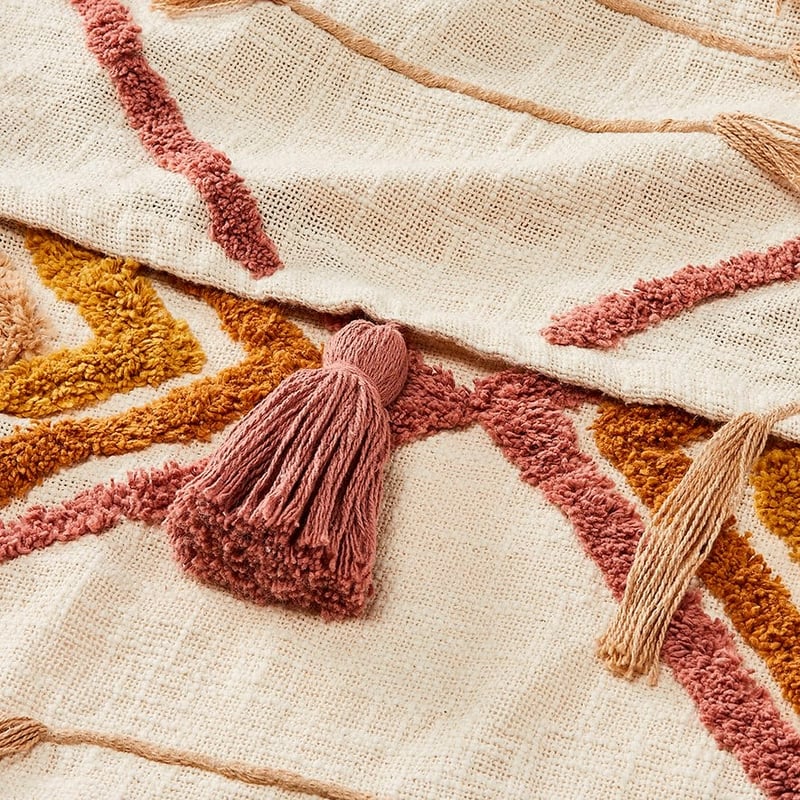 Kamali Pink & Mustard Throw