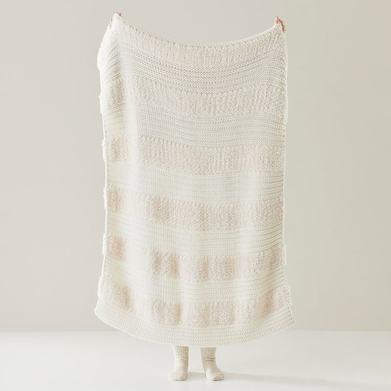 OLD Kirby White Stripe Throw