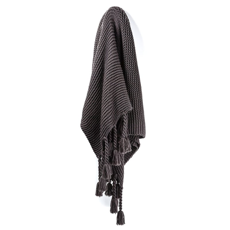 Ashton Dark Coal Throw