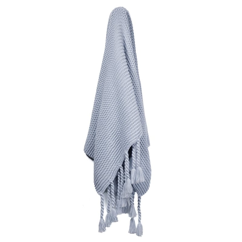 Ashton Pale Blue Throw