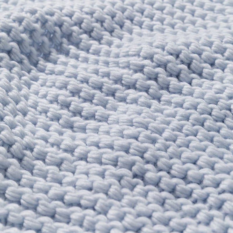 Ashton Pale Blue Throw