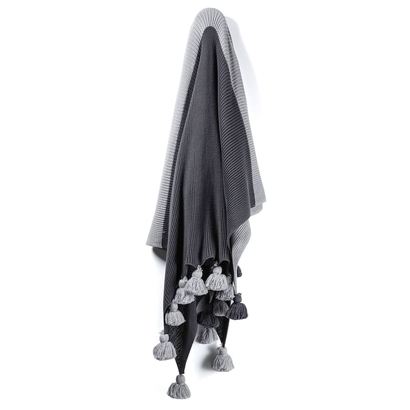 Helsinki Coal & Silver Rib Throw