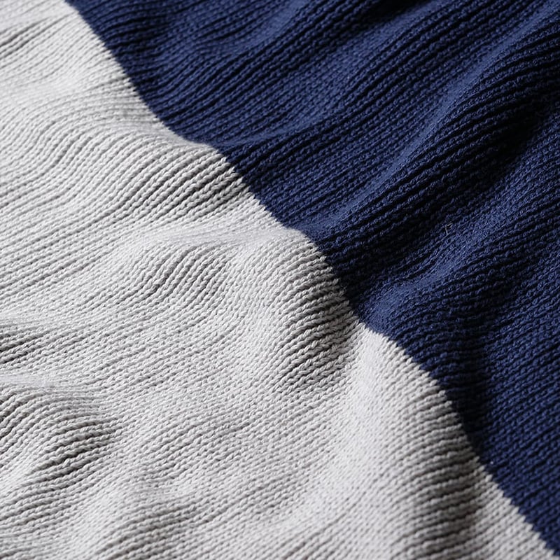 Helsinki Indigo & Cement Rib Throw