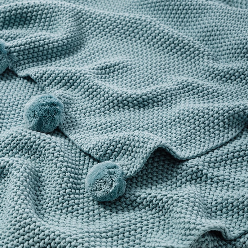 Pom Pom Bluegum Throw