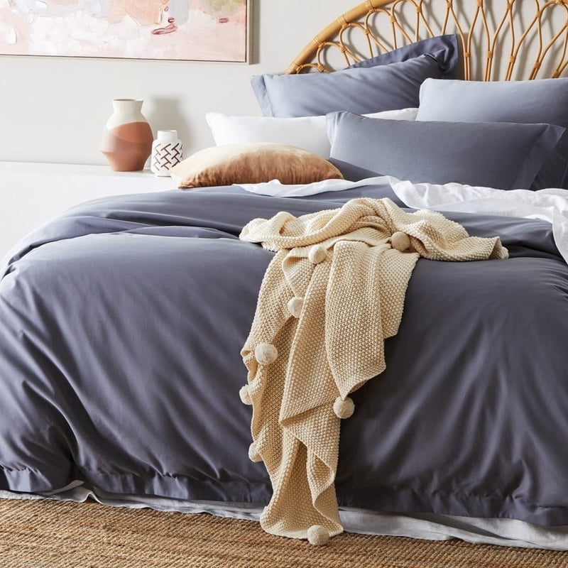 Pom Pom Natural Throw