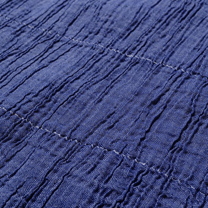 European Lennox Navy Cotton Throw