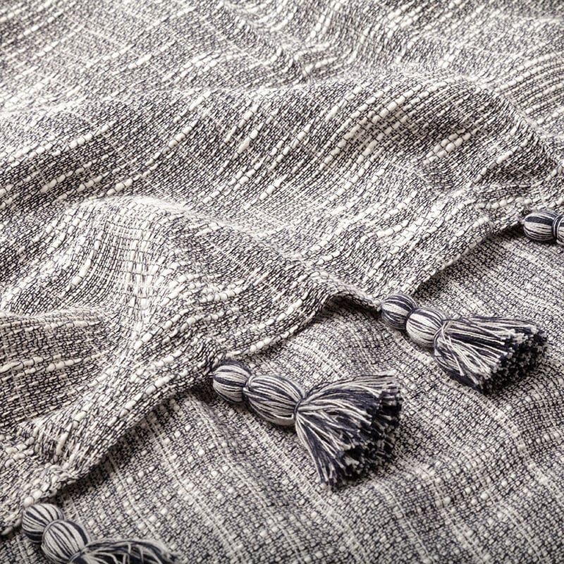 Indi Navy Slub Throw