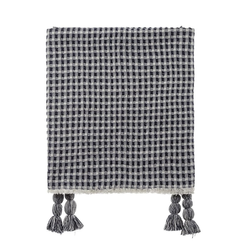 Indi Navy Waffle Throw