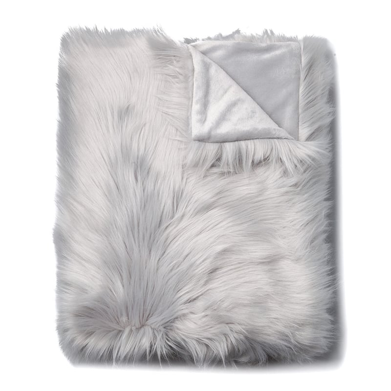 Alpine Moonrock Fur Throw