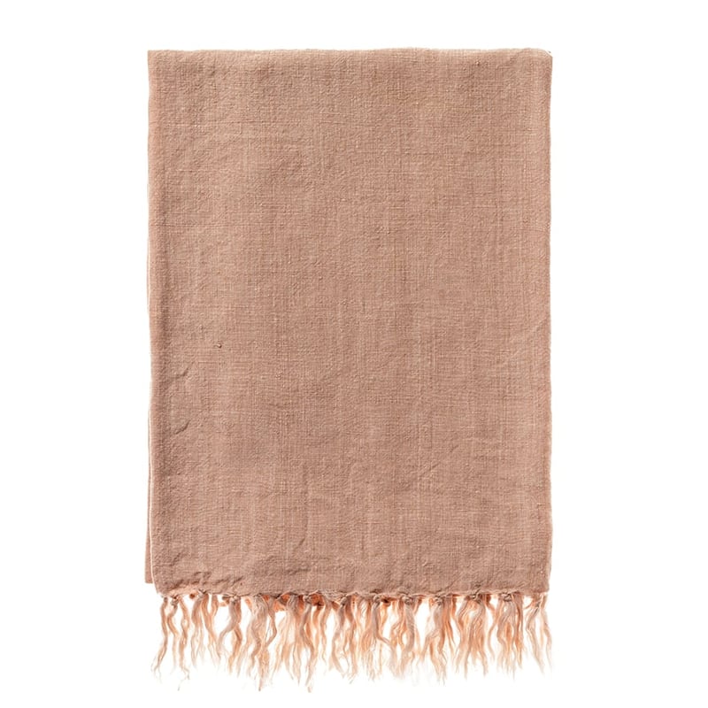 Malmo Blush Linen Throw