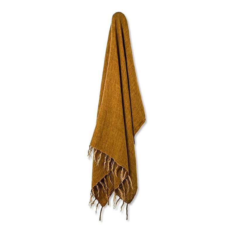 Malmo Chartreuse Linen Throw