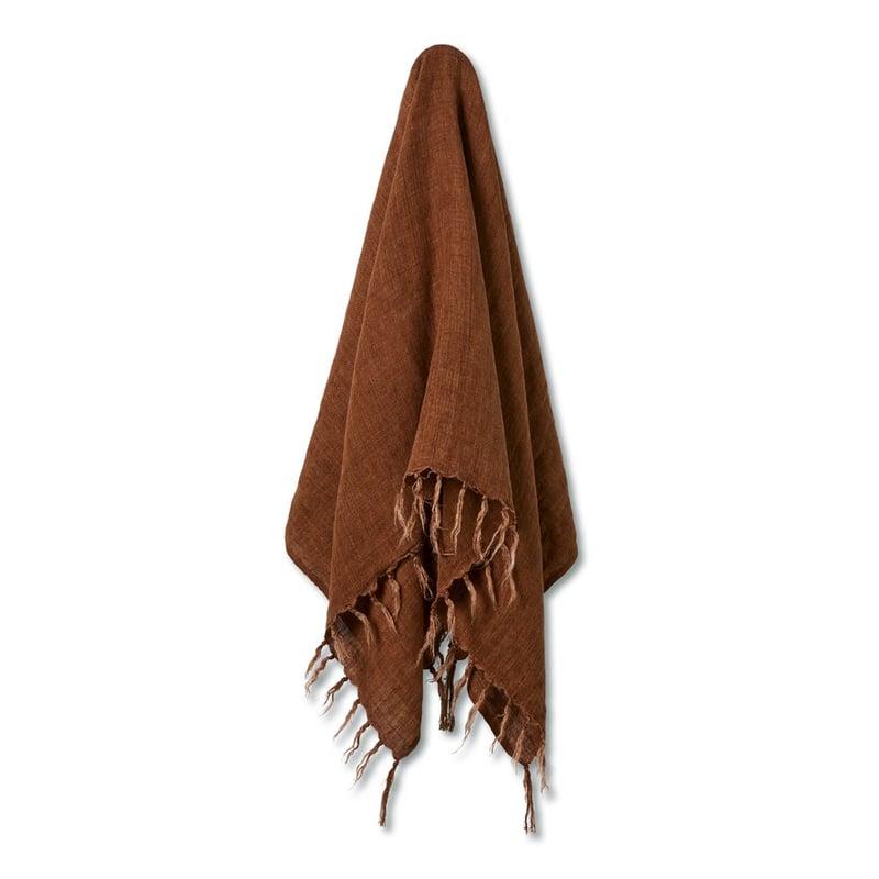 Malmo Coffee Bean Linen Throw