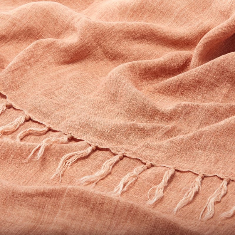 Malmo Earth Linen Throw
