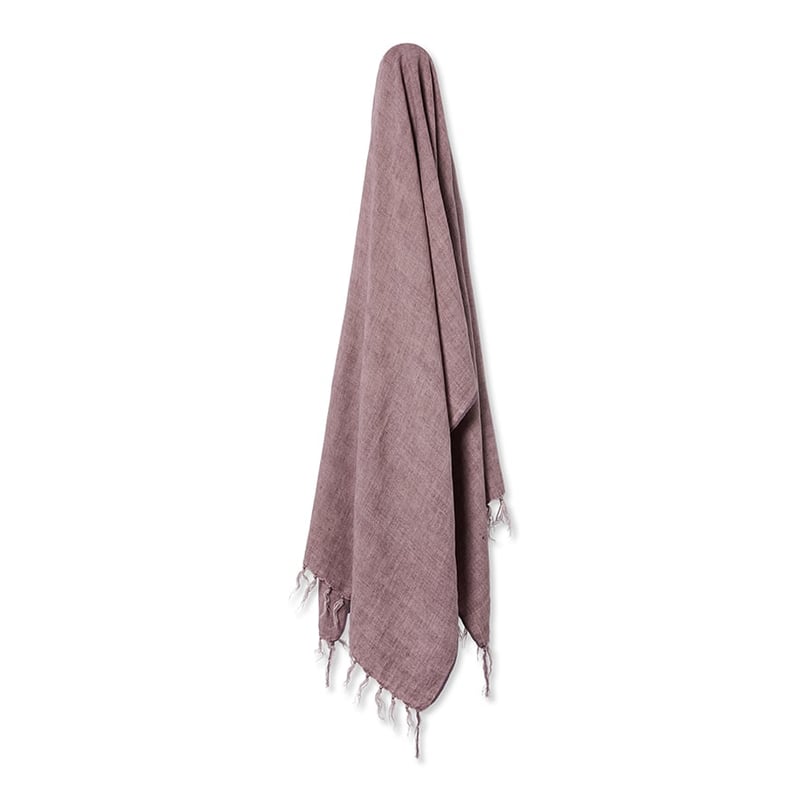 Malmo Lilac Linen Throw