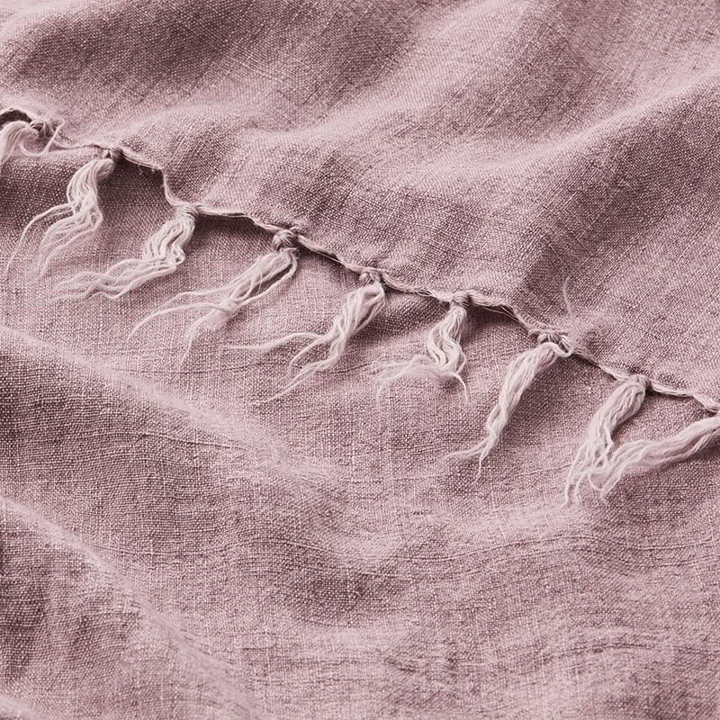 Malmo Lilac Linen Throw
