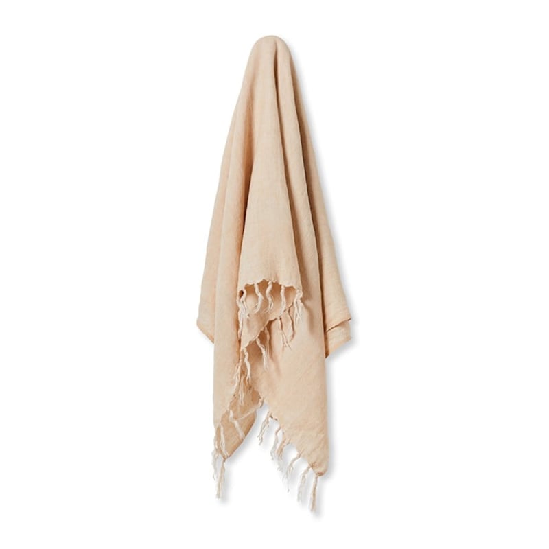 Malmo Biscuit Linen Throw