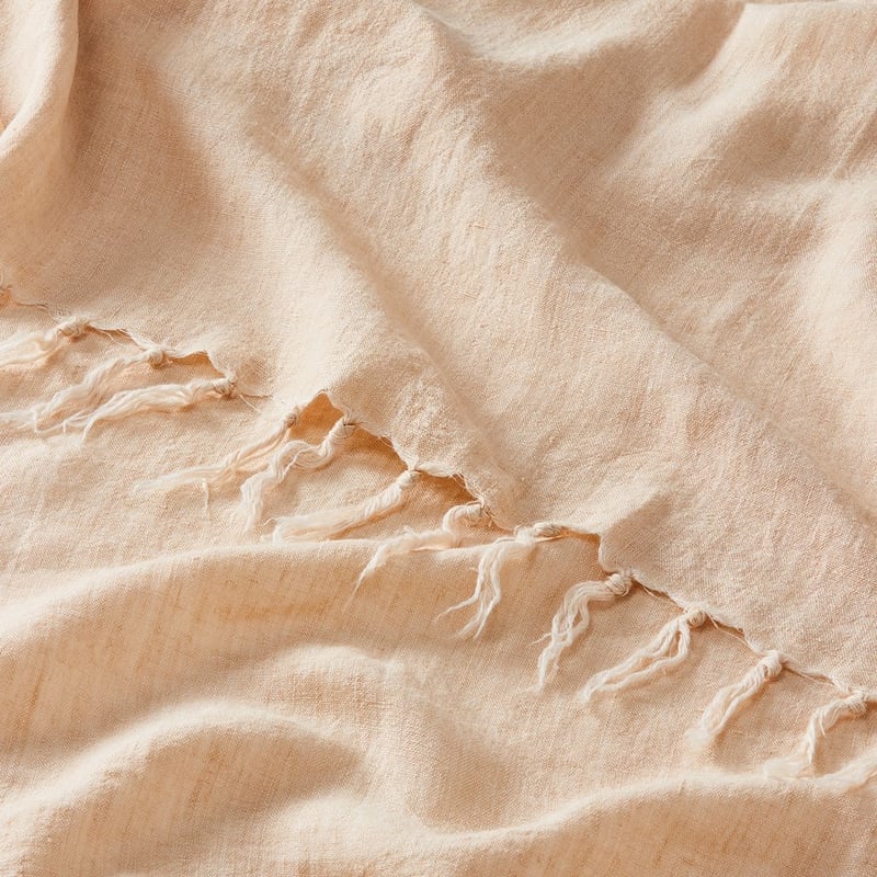 Malmo Biscuit Linen Throw