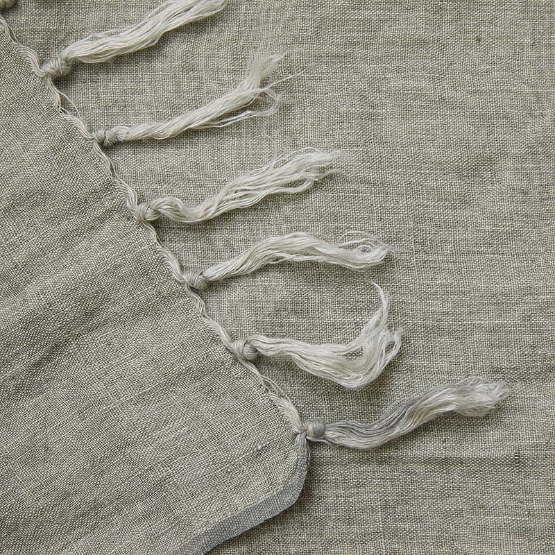 Malmo Green Tea Linen Throw