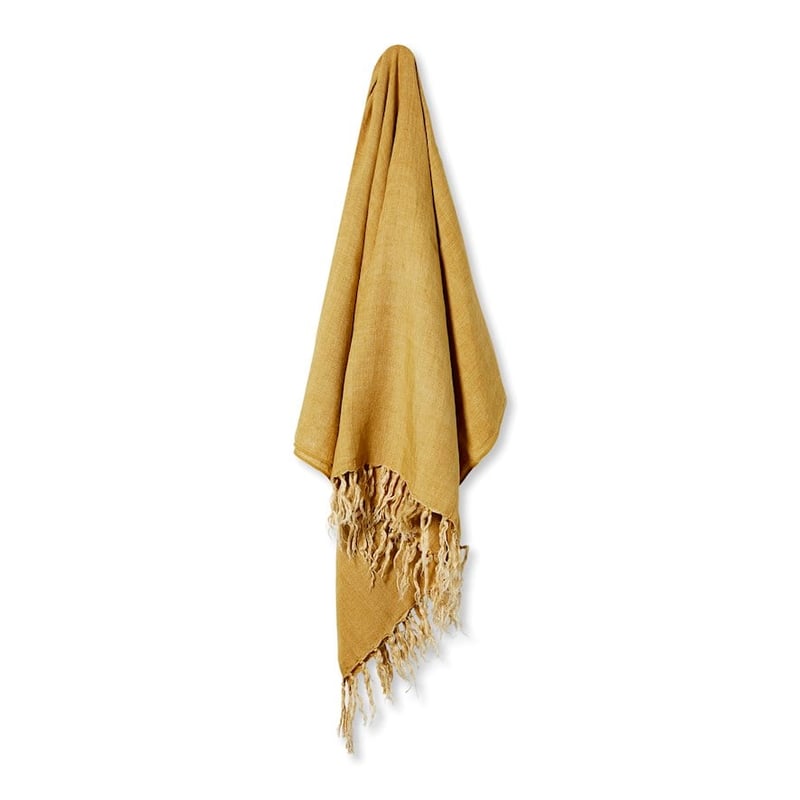 Malmo Honey Linen Throw