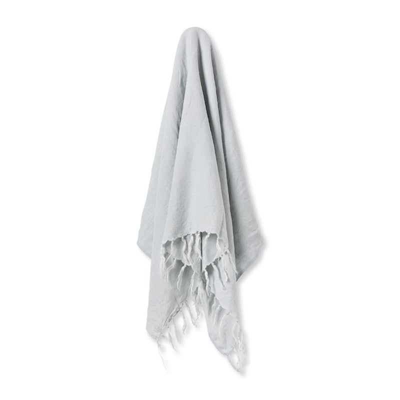 Malmo Ice Mint Linen Throw