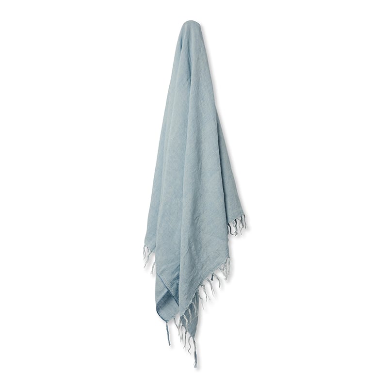 Malmo Sky Linen Throw