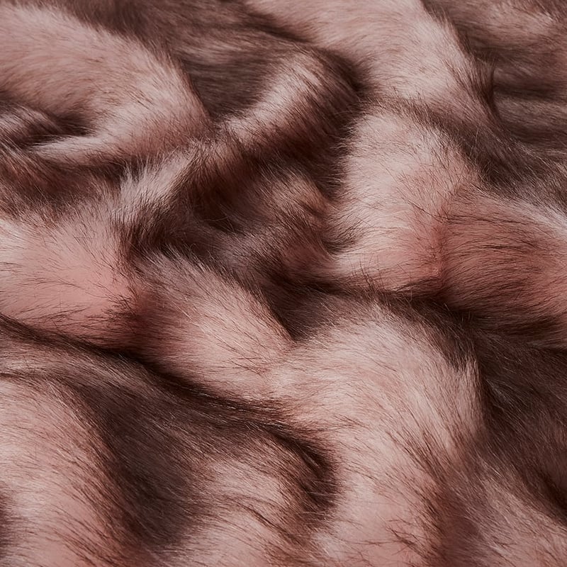 Montana Pink & Black Tip Fur Throw